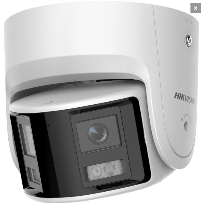 Cámara HIKVISION  IP ColorVu 4MP / panorámica 180° / Sirena