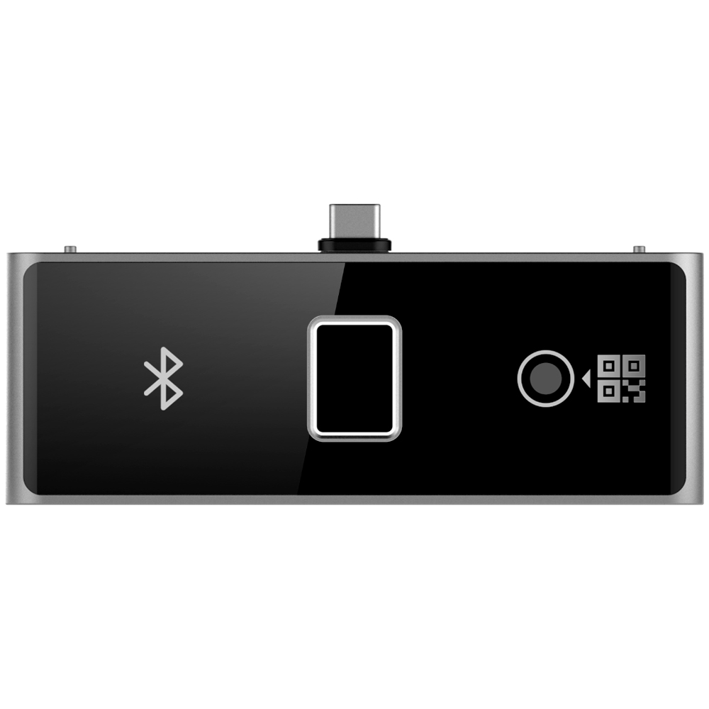 Módulo lector de Huellas, Códigos QR y bluetooth, conexión USB, marca Hikvision