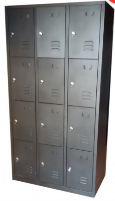Locker Metalico 12 Puertas con Aldaba
