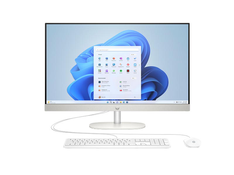 Todo en Uno HP 27-cr0252la AIO 27 R5-7520U / 16GB RAM / 512GB SSD / W11H / 27'' FHD / BLANCA