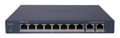Switch HIKVISION 8 puertos PoE / 2 puerto RJ45