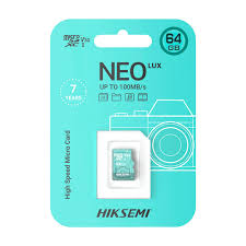 Memoria Micro SD HIKSEMI 64GB V30 Clase 10 95M/S Compatible con Cámaras
