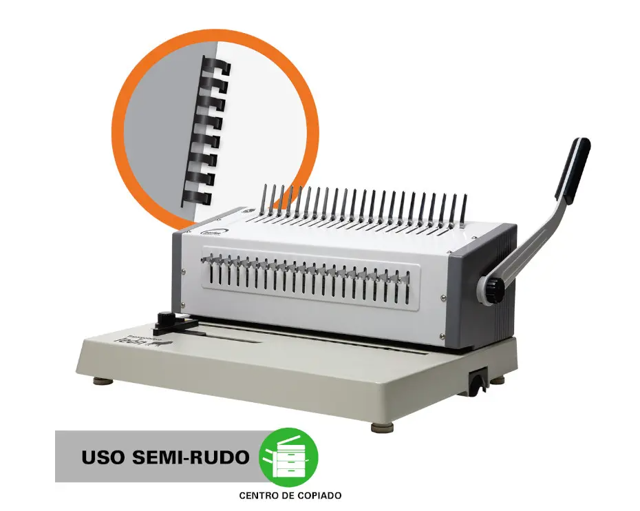 Encuadernadora Tamaño Carta y Oficio Leon 12Hojas Perfex