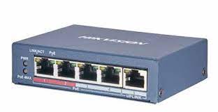 Switch HIKVISION 5 Puertos/PoE/1 RJ45/ 10/100 / No Administrable