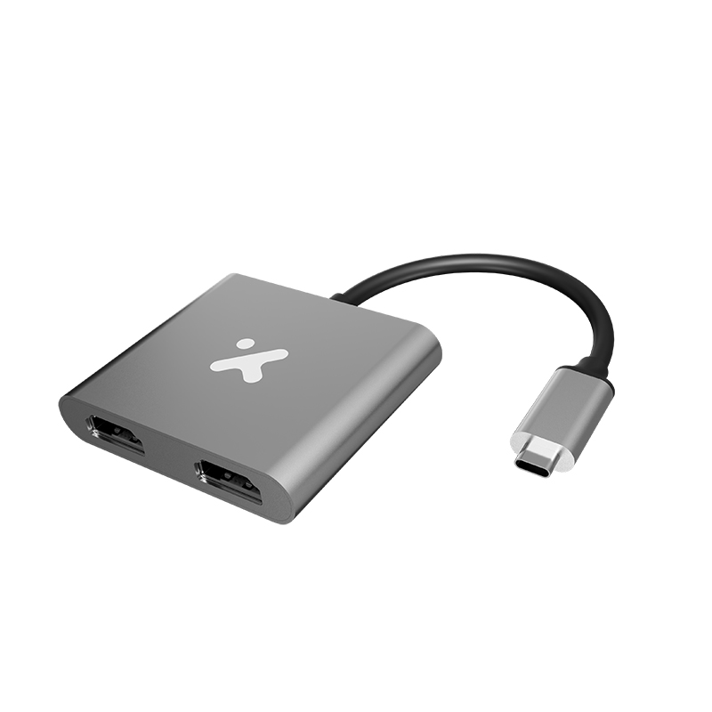 Adaptador X-Tech Tipo C a Dual HDMI XTC-548