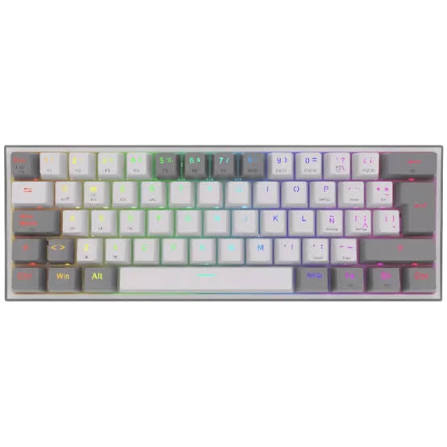 Teclado Redragon FIZZ PRO K616 Gaming RGB Mecánico Bluetooth Blanco