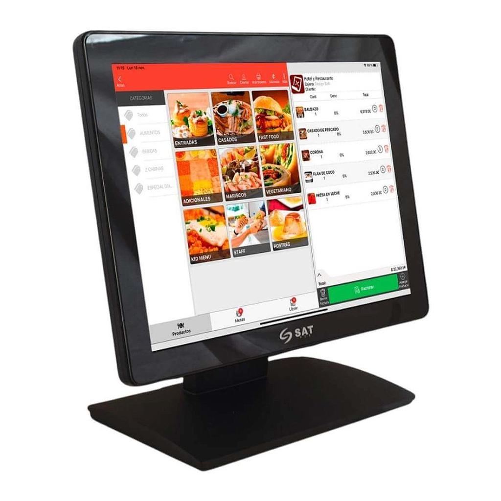 Monitor Touch SAT 1054FPH 15 Capacitivo