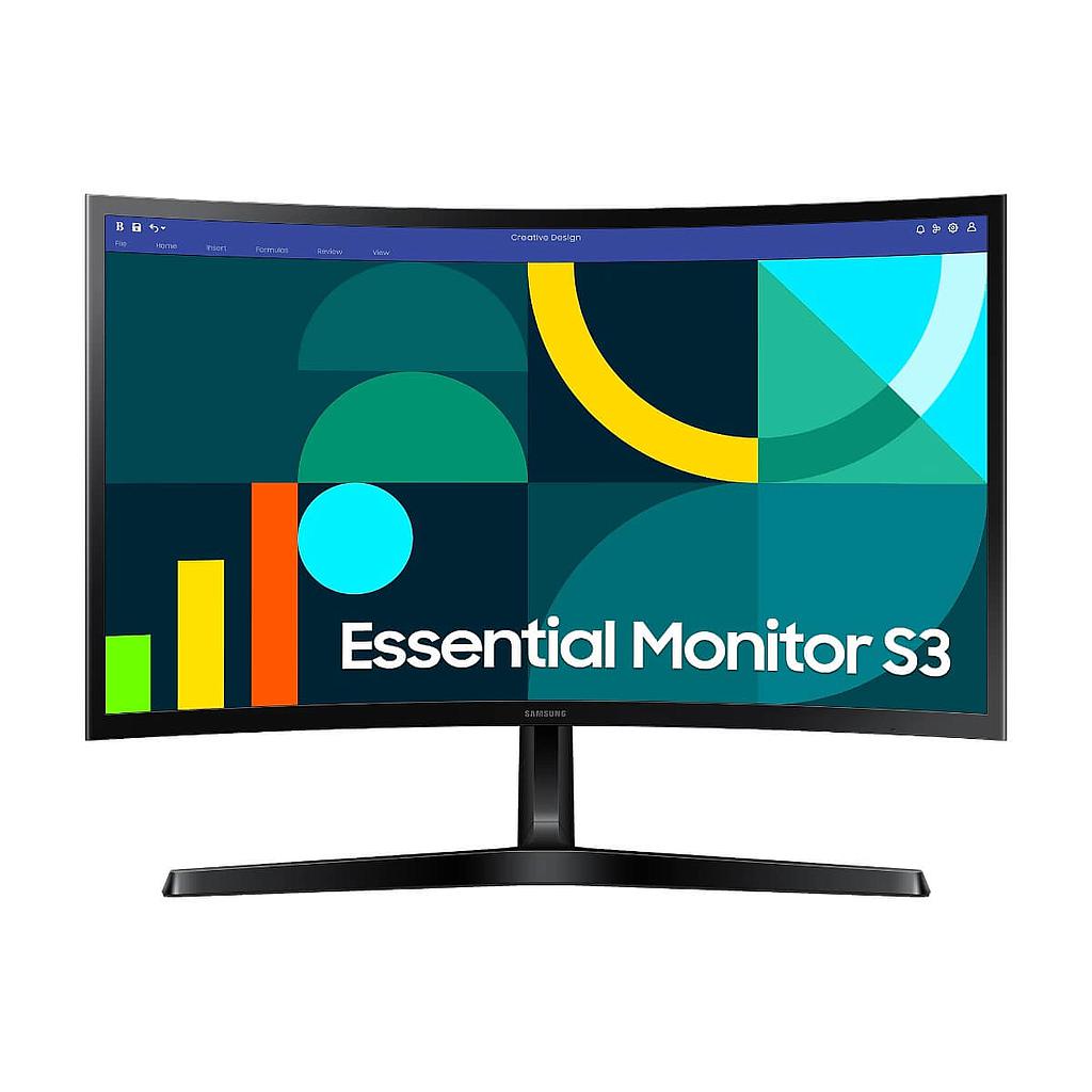 Monitor Samsung Essential S3 24" CURVO 1800R FHD / HDMI/VGA / 75Hz