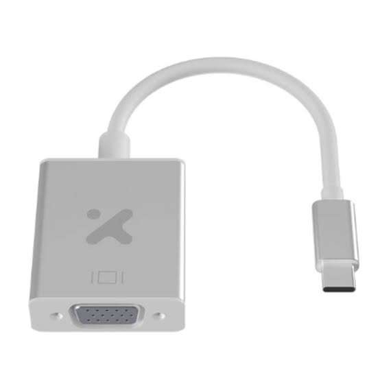 Adaptador X-TECH USB Tipo USB C a VGA XTC-552
