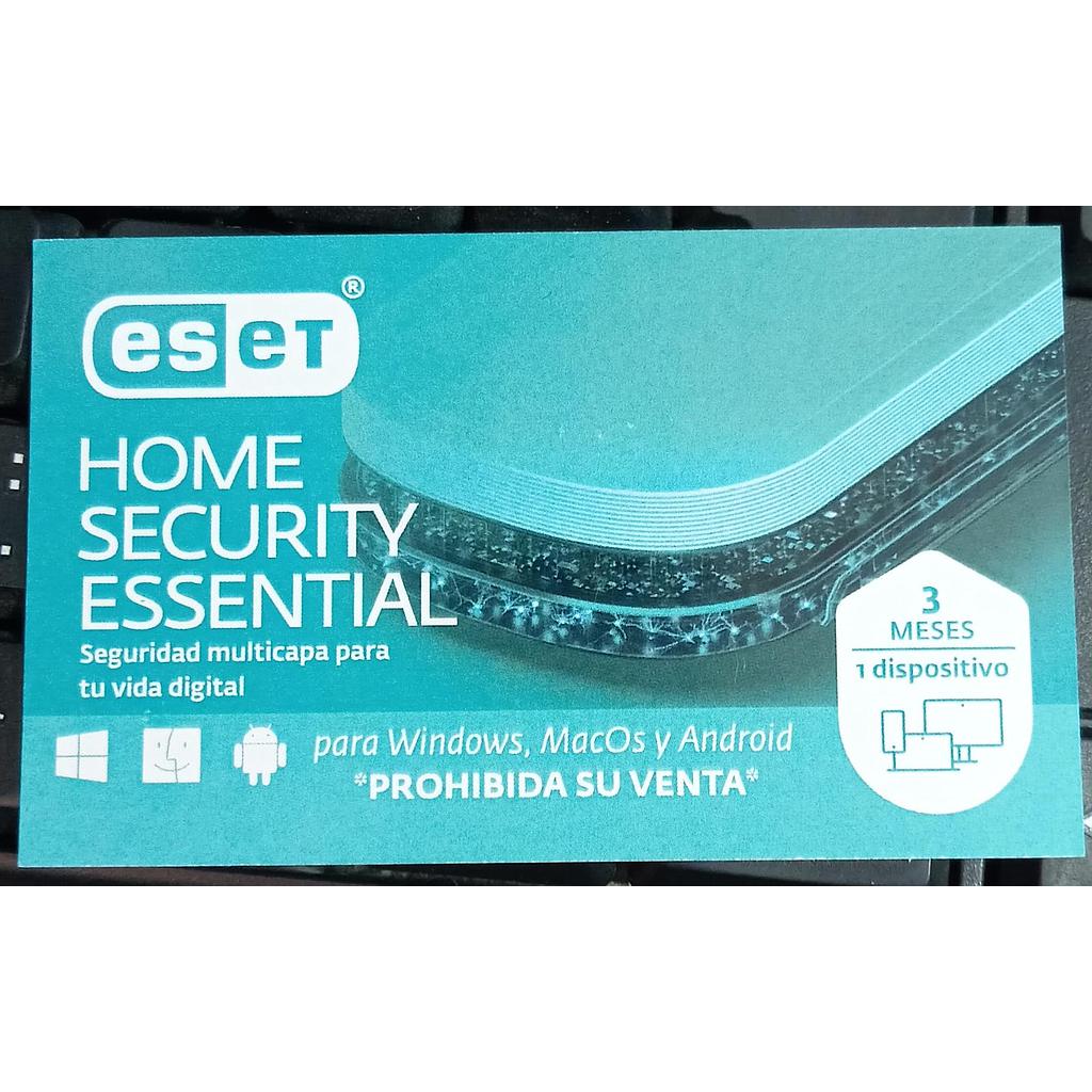 Antivirus ESET Home Security Essential 3 Meses 1PC Promo