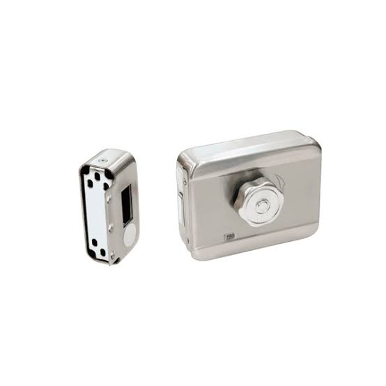 Cerradura Inteligente Hikvision Cableado 12V DC - Acero Inoxidable/Pestillo 20mm