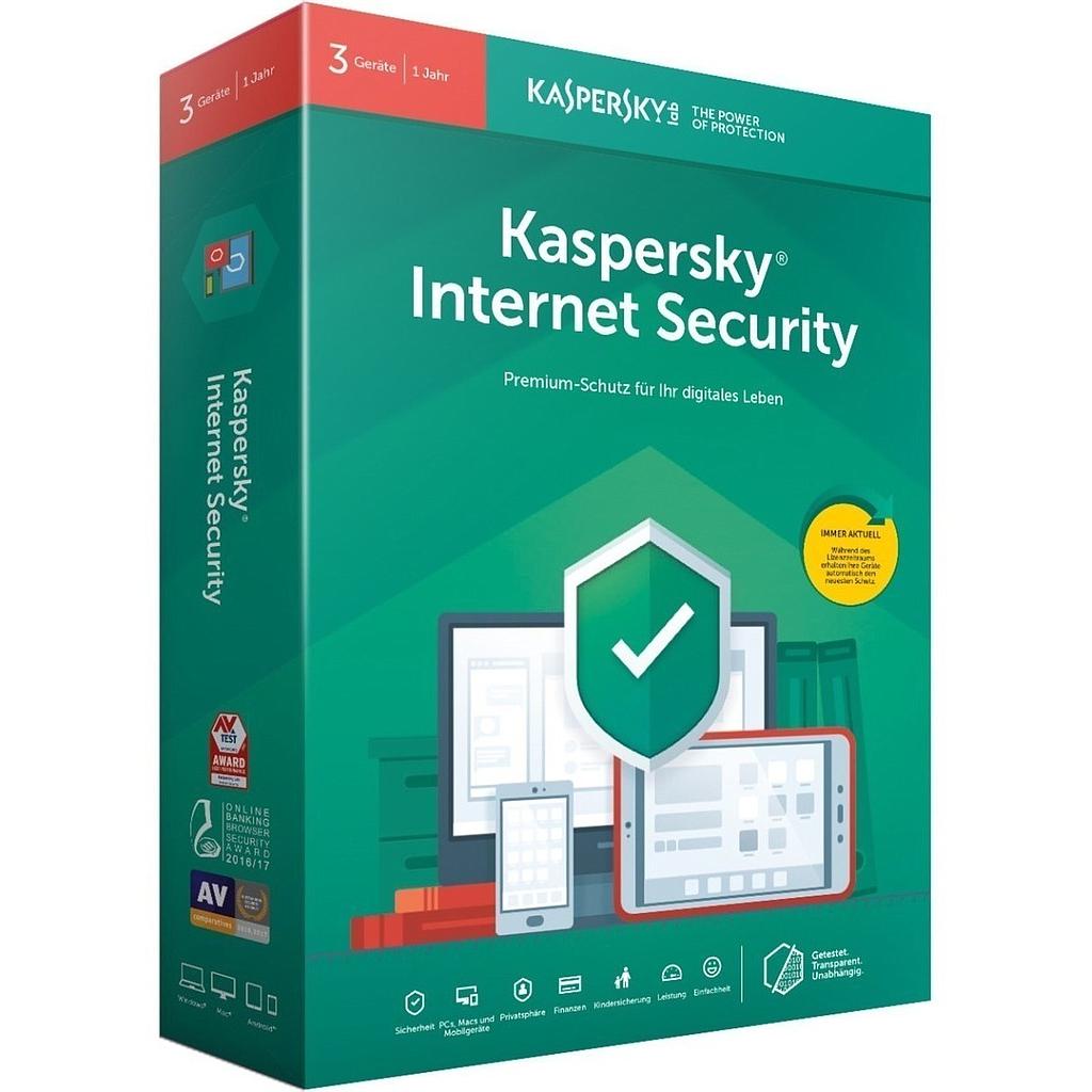 Antivirus KASPERSKY Internet Security 1PC 1 Año