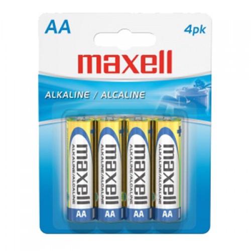 Batería Alcalina PK4 AA Maxell