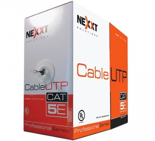 Bobina de Cable de Red NEXXT Professional UTP CAT5e Interior / 305 metros
