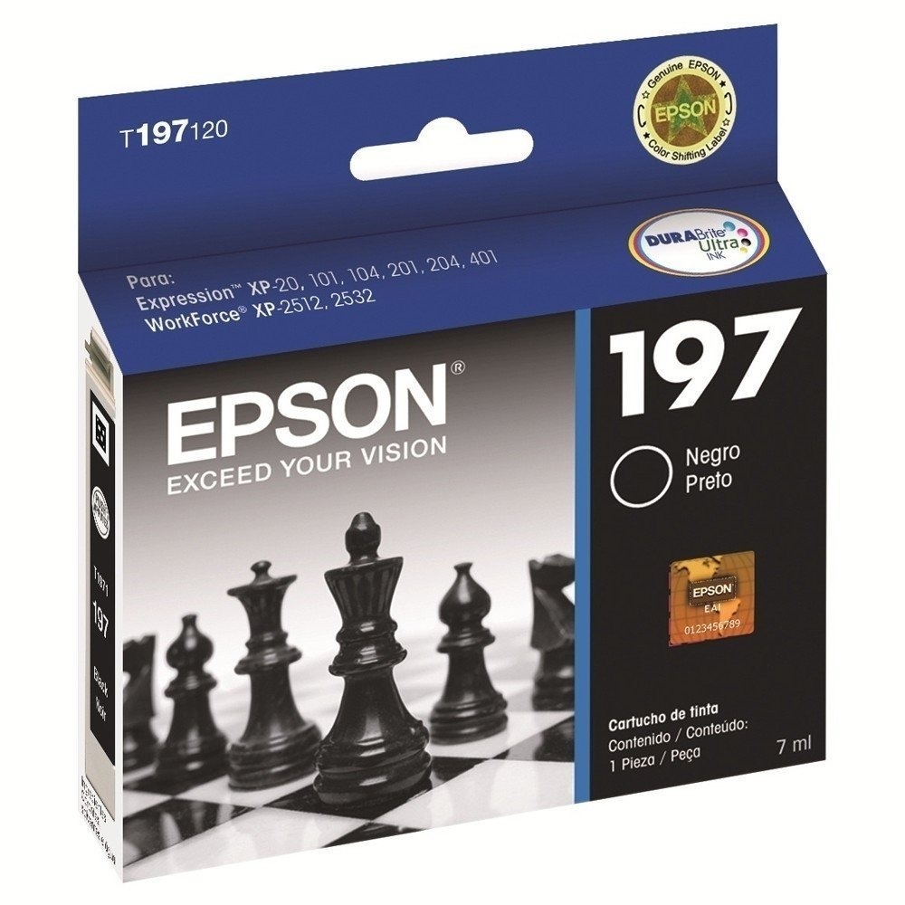 Cartucho EPSON T197 Negro para EPSON XP-101/XP-201/XP-211