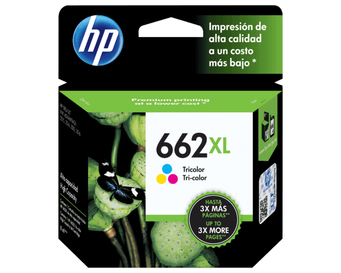 Cartucho HP 662XL Tri-Color