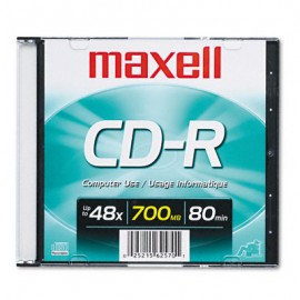 CD Maxell Caja Plástica