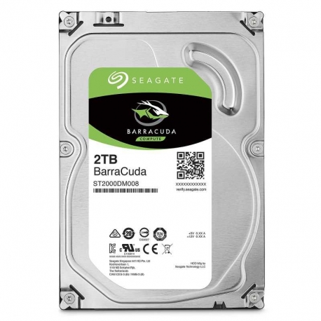 Disco Duro Interno SEAGATE Barracuda 2TB 3.5&quot; 7200RPM