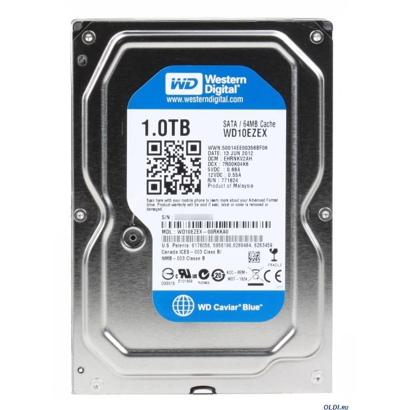 Disco Duro Interno WesternDigital Blue 1TB 3.5&quot; 7200RPM