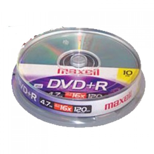 Torre DVD+R MAXELL Spindle 10 Unid.