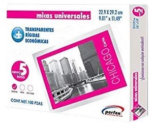 Micas Perfex Tamaño Carta 5ML PQT100