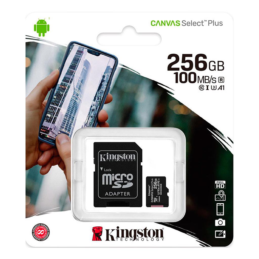 Memoria Micro SD KINGSTON 256GB Clase 10