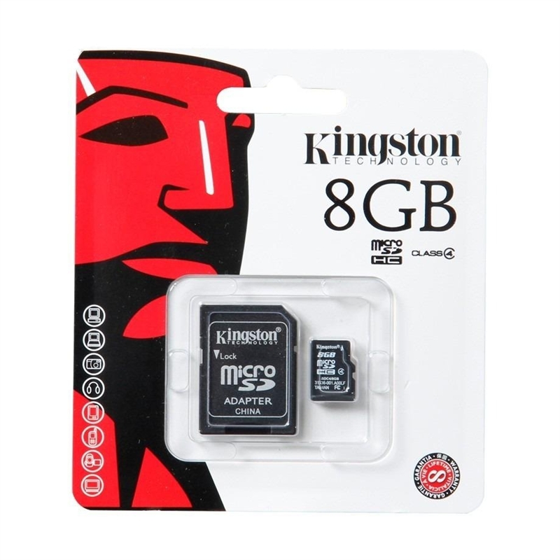 Memoria Micro SD KINGSTON 8GB Clase 4