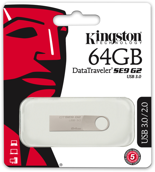 Memoria USB KINGSTON 64GB DTSE9 G2