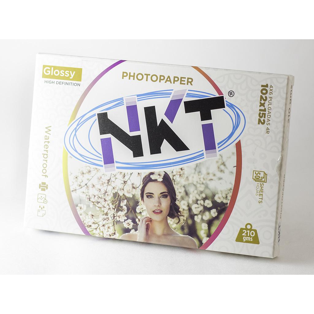 Papel Fotográfico NKT 4X6 50Hojas