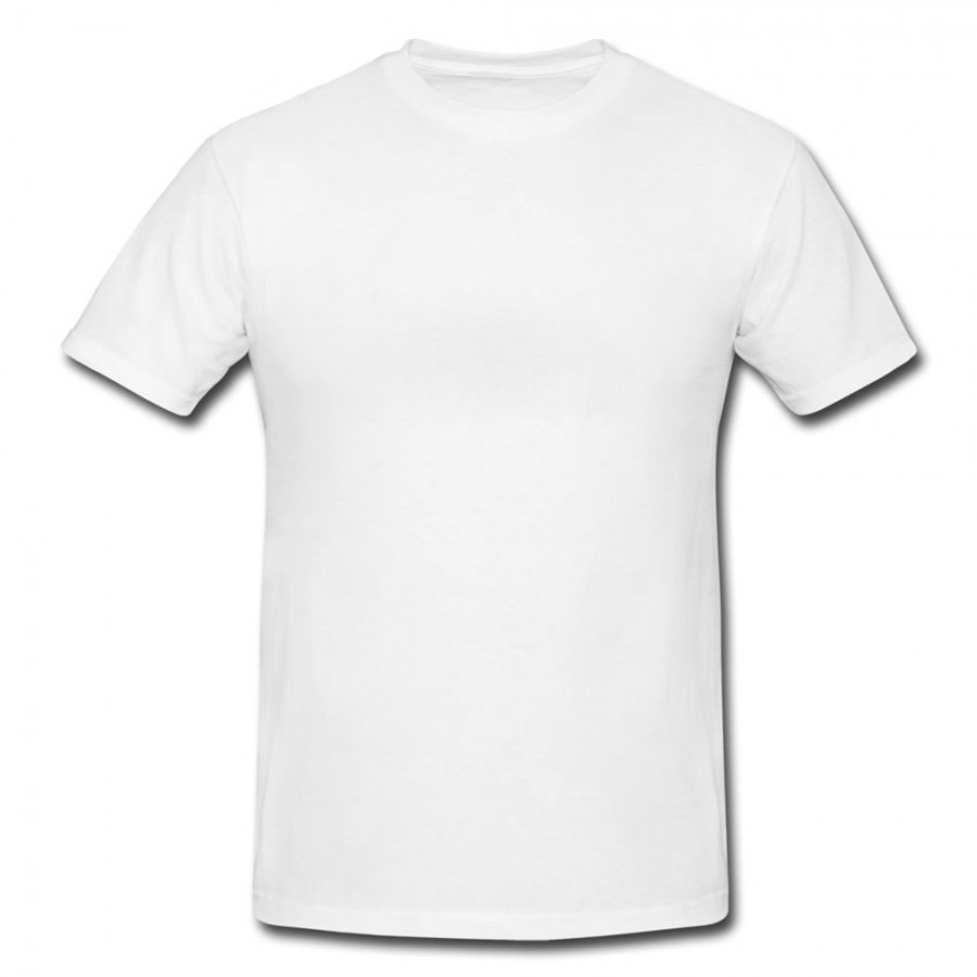 Playera Polycotton Blanca p/sublimar Talla &quot;L&quot; Cuello Redondo