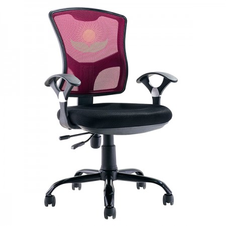 Silla Secretarial con Brazos Respaldo Ergonómico de Malla