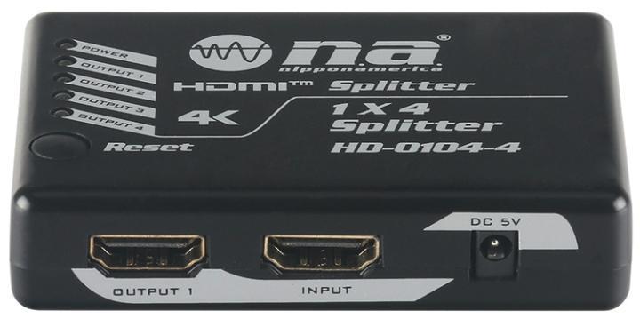 Splitter de Vídeo HDMI 1 a 4 N.A. 4K