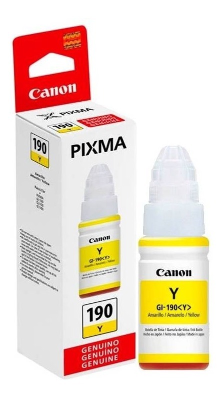 Tinta Canon GI-190 Amarillo 70ml
