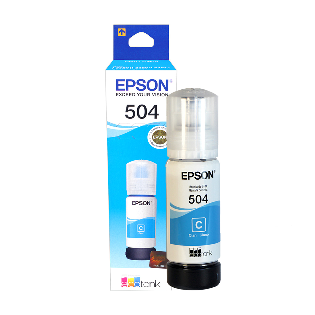 Tinta EPSON 504 Cyan 70ml