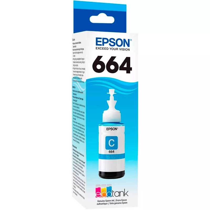 Tinta EPSON 664 Cian 70ml