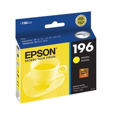 Cartucho EPSON 196 Amarillo Original