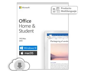 Licencia Microsoft Office Home and Student 2019 1 PC/Mac