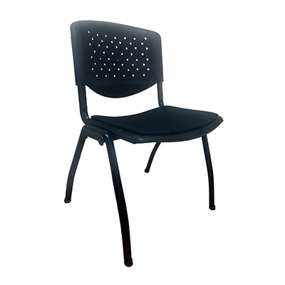 Silla Apilable con Asiento Tapizado