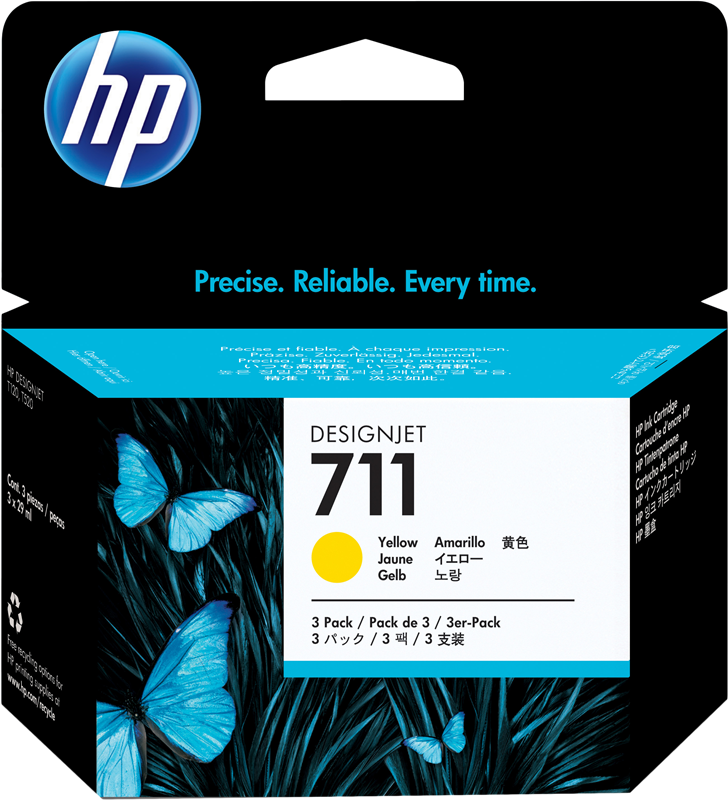 Cartucho HP 711 Amarillo 29ml