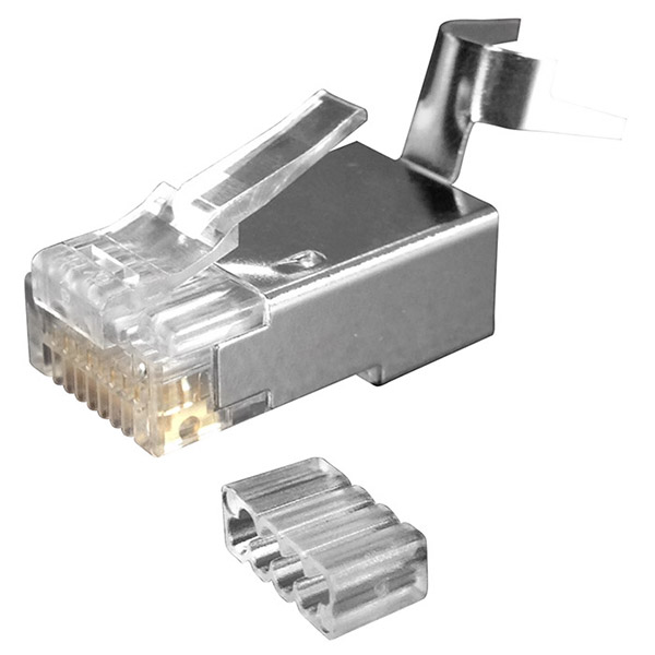 Conector RJ45 CAT6A LINET BLINDADO