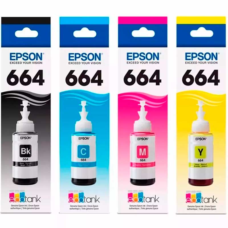 KIT Tintas EPSON 664 ORIGINALES