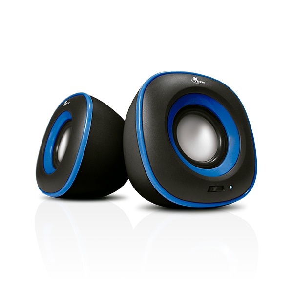 Bocina X-Tech 2.0 6W USB 3.5mm Azul