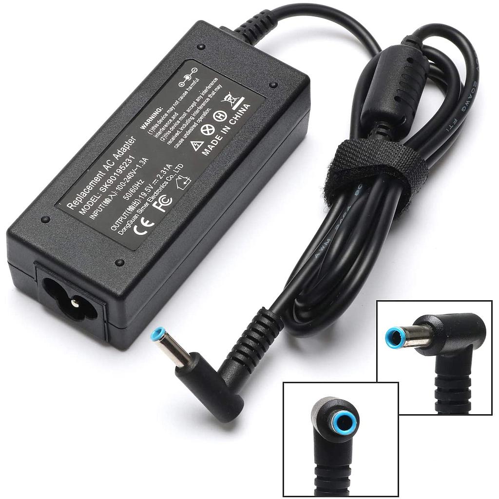 Cargador HP Generico 45W 19V 2.31A - punta azul