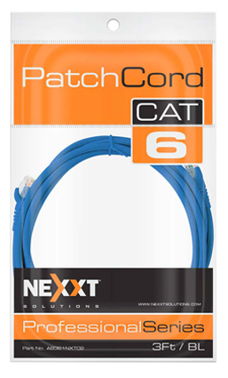 Patch Cord NEXXT CAT6 1 metro Azul