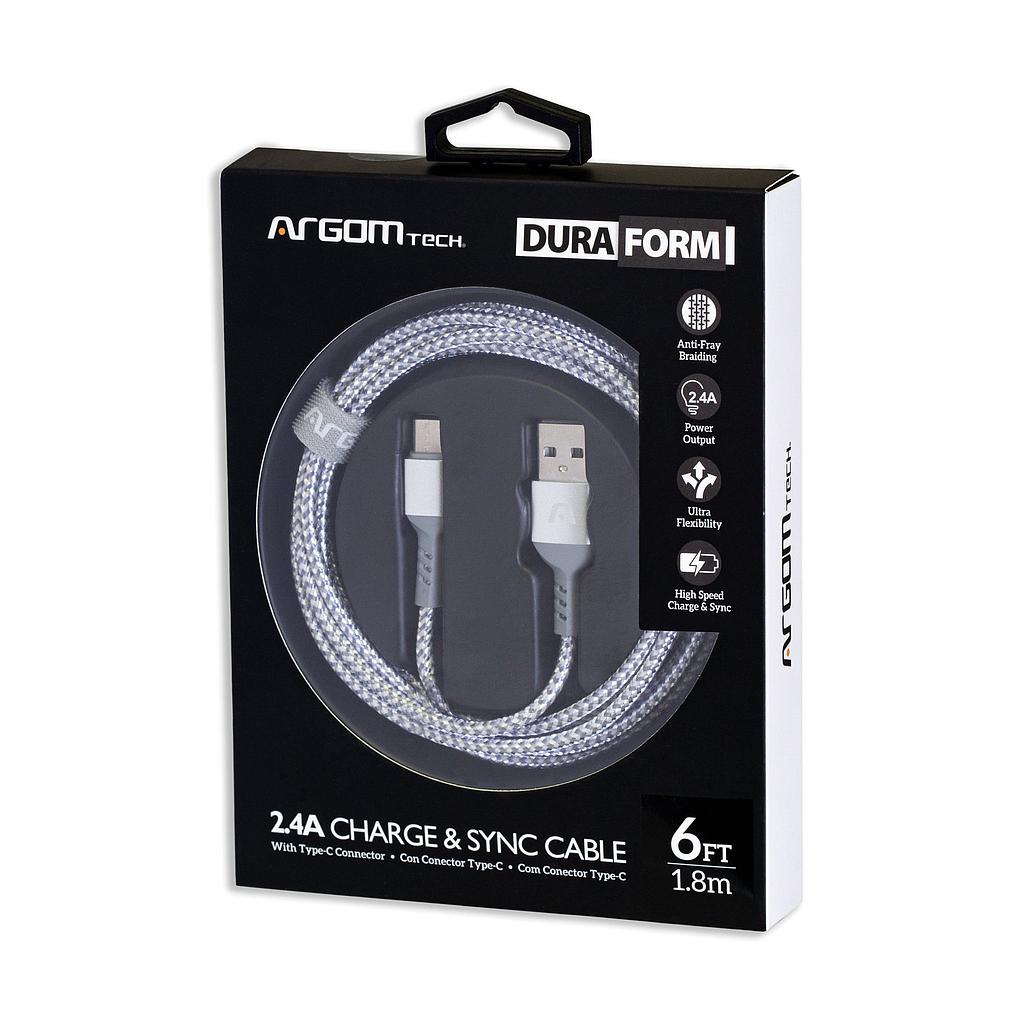 Cable ARGOM Tipo C a USB 1.8m Metros
