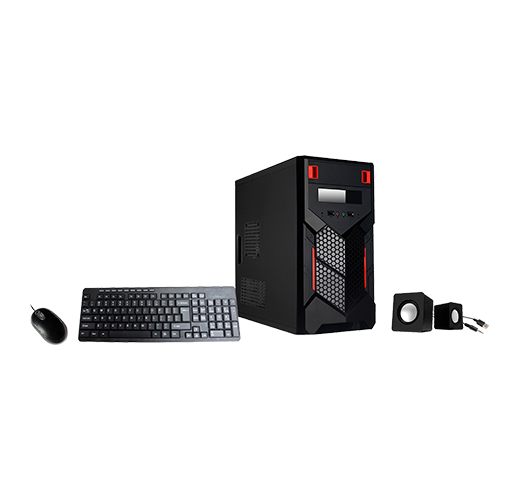 Case Combo X-Tech ATX-500W Teclado Mouse y Bocinas