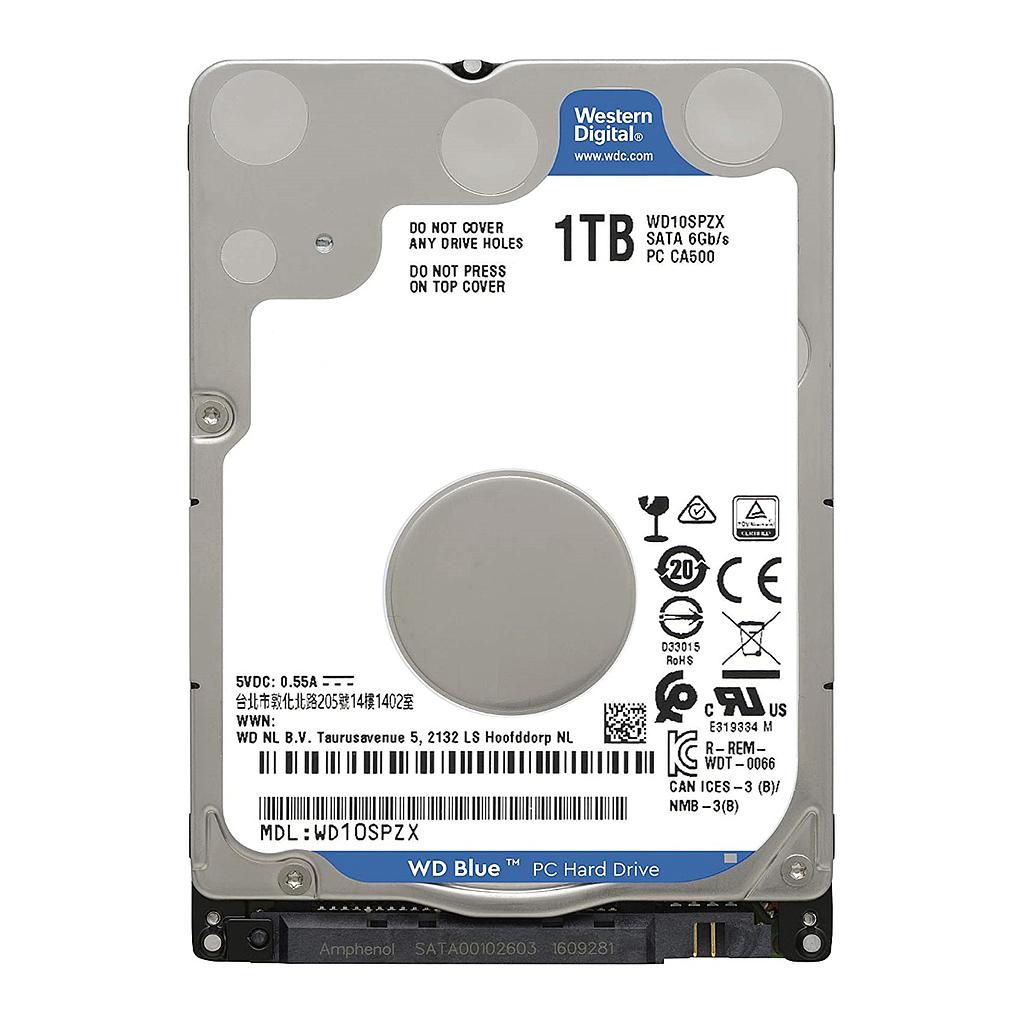 Disco Duro Interno WesternDigital Blue 2.5&quot;1TB Laptop Bulk