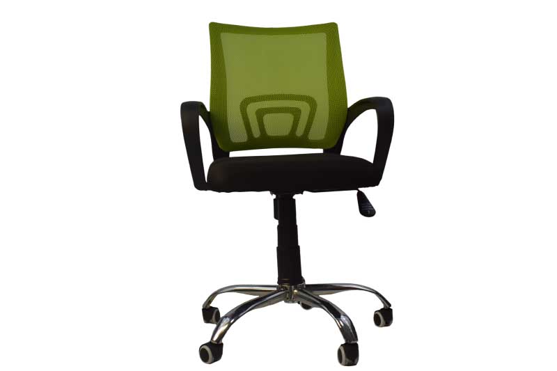 Silla Secretarial Brocs Mesh con Brazos C/ Verde