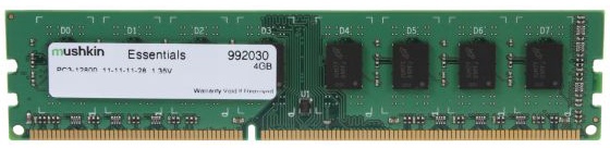 Memoria RAM MUSHKIN DDR3L 4GB 1600MHz DIMM