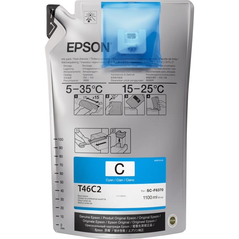 Bolsa de Tinta EPSON Cyan para F6370